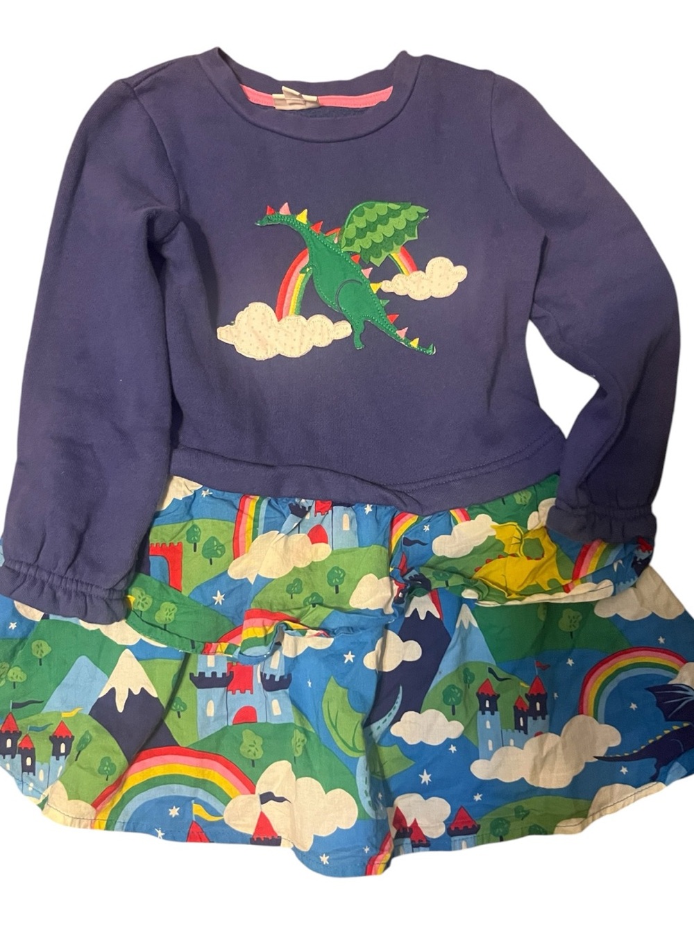 Kids' Dragon Appliqué
Dress In Multi Dragon Sky - Picture 1 of 4